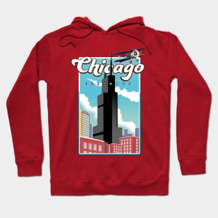 Chicago Illinois Skyscraper Hoodie